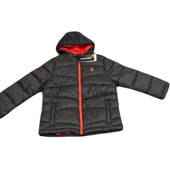 Spyder Kids' District Hooded Puffer Jacket (Big Kid) - Picture 2 of 4